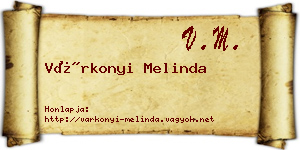 Várkonyi Melinda névjegykártya