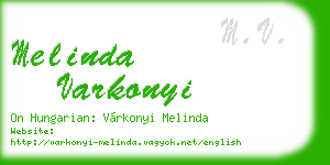melinda varkonyi business card
